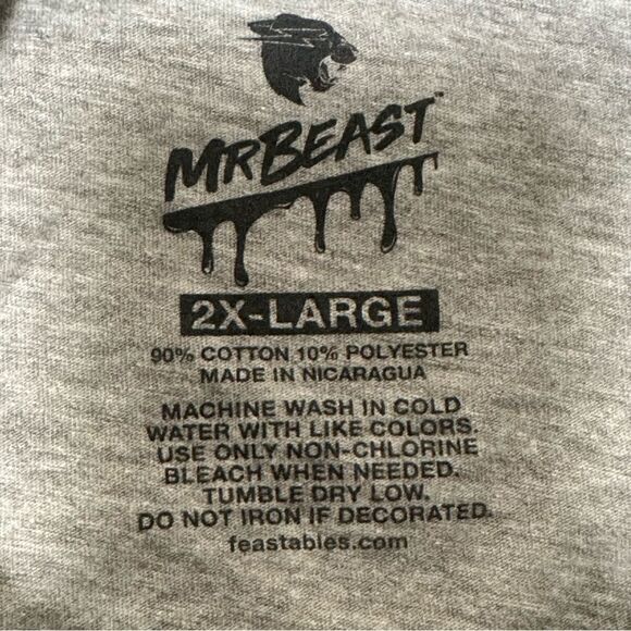 Mr. Beast Feastables T-shirt 2 XL - Picture 4 of 4